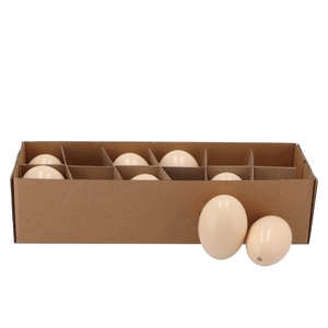 Eggs Goose Cream 6x8cm P/12