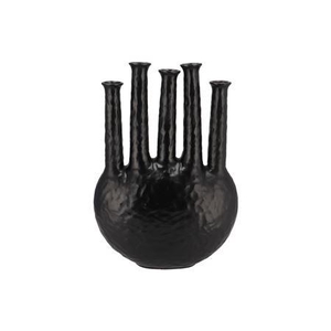Inga Jahra Black Vase Oval Tube 34x15x47cm Nm