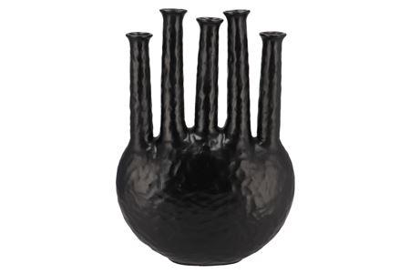 <h4>Inga Jahra Black Vase Oval Tube 34x15x47cm Nm</h4>