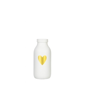 Glas fles hart d2/5*10cm