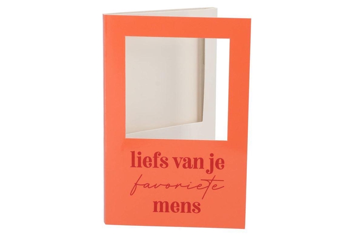 <h4>Gift Tile Card Liefs Van Je Orange 21x14x1cm</h4>