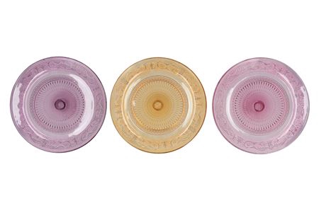 <h4>Dayah Pastel Mix Glass Plate 32,5x2,5cm Ass P/1</h4>