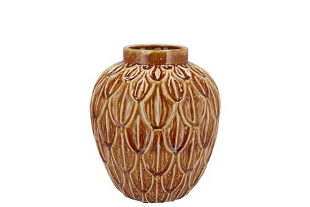 <h4>Inga Boa Brown Pot Active Glaze 23x23x25cm Nm</h4>