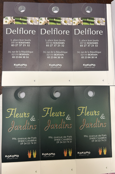 Étiquettes prix par 75 fleurs et jardin