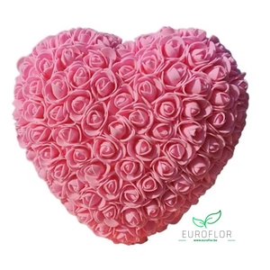 FOAM HEART 25CM PINK
