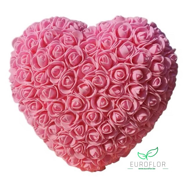 FOAM HEART 25CM PINK