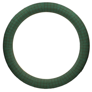 Foam Basic Wreath+wood d75cm