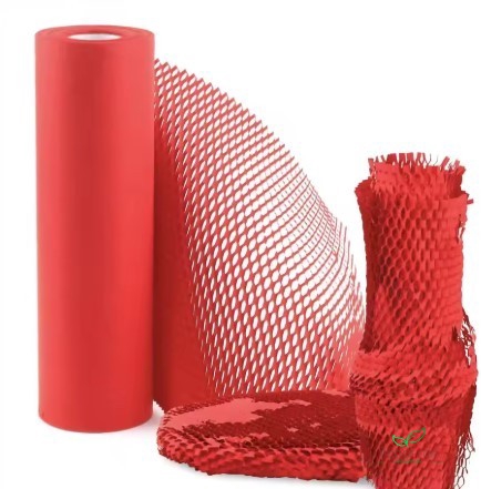 PAPER REEL HONEYCOMB 25M 50CM RED