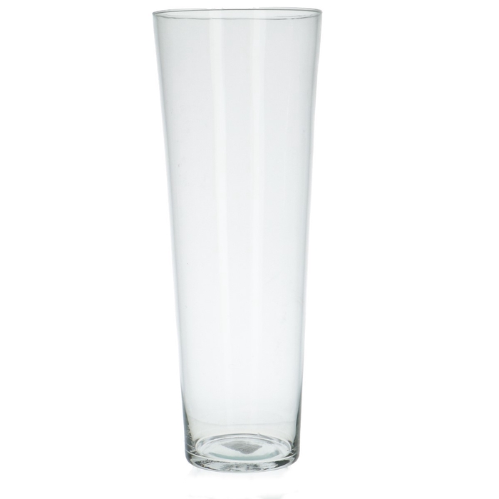 <h4>Glas Vaas konisch d14.5*40cm</h4>