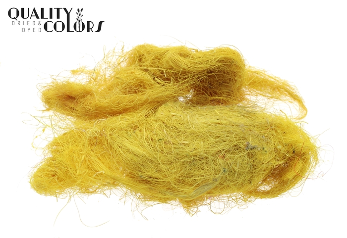 Coco fibre 250gram in poly Yellow