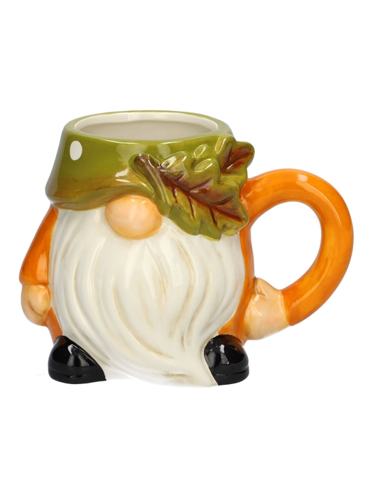 <h4>DF03-730401000 - Mug Ivy1 15x10.3x11.2 orange/green</h4>