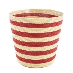 Baskets Striped pot d17.5*17cm