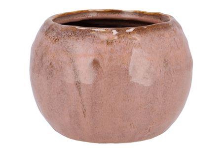 <h4>Iron Stone Old Pink Ball Pot 24x24x16cm Nm</h4>