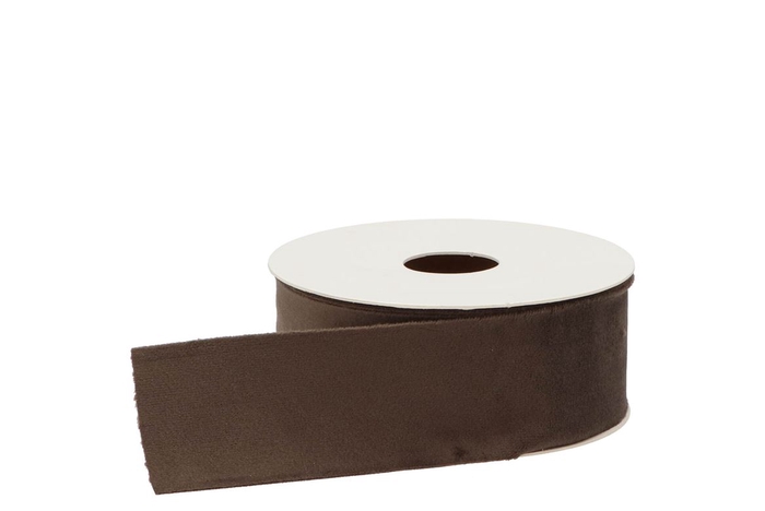 <h4>Ribbon Velvet 75 Dark Brown 5mx40mm P/1 Nm</h4>