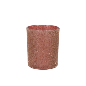 Ruby Pink T-light Shiny 9x10cm