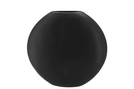 <h4>Jada Black Oval Vase 31x9cm</h4>