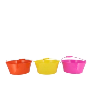 Zinc Dutch Orange Mix Basic Bowl Ass 28x12x22cm