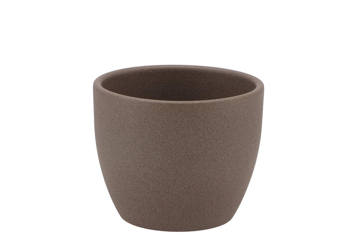 Ceramic Brown Pot 7x6cm Nm