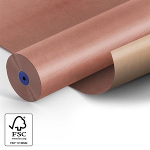 Papier: 75cm br.kraft 50gr Fond misty roze 210.