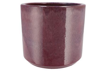 <h4>Javea Cilinder Pot Glazed Pink 26x23cm</h4>