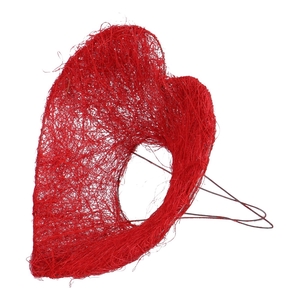 Valentine Bouquetholder heart sisal 20cm