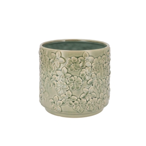 Liv Green Flower Pot 17x17x16cm