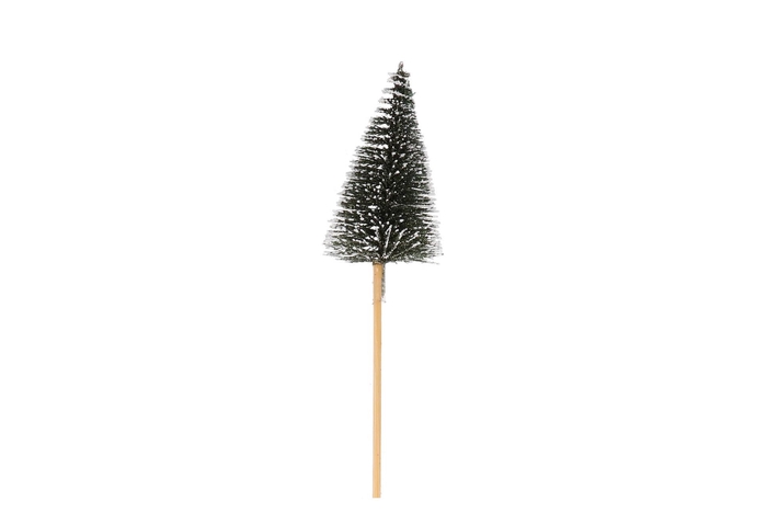 <h4>Pick Shine Christmas Tree Snow Majestic Green 17cm Ass P24</h4>