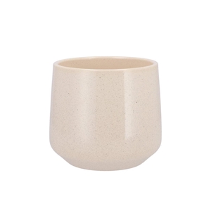 Ceramic Beige Stone Pot Berlin 16cm