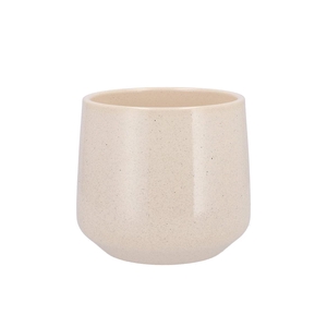Ceramic Beige Stone Pot Berlin 16cm