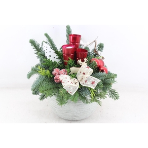 arr5 Kerst PL - Bolpot ribbel rood