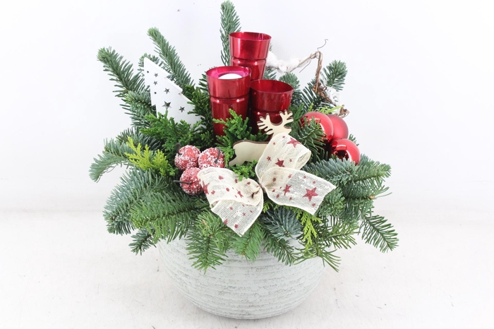 <h4>arr5 Kerst PL - Bolpot ribbel rood</h4>