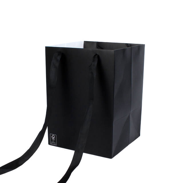 <h4>Bag Elegant carton 18x18xH25cm black 20/bag</h4>