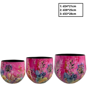 Fiesta pot S/3 d33*28cm