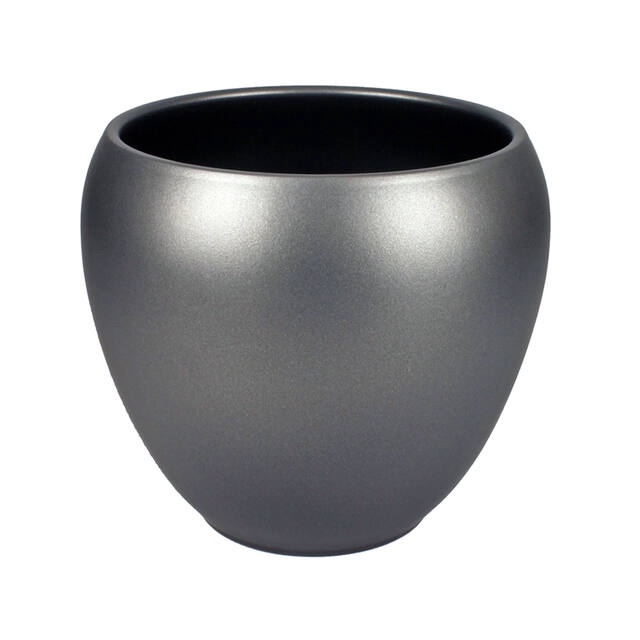 <h4>Pot Rian ceramic ES17xH15cm anthracite mat</h4>