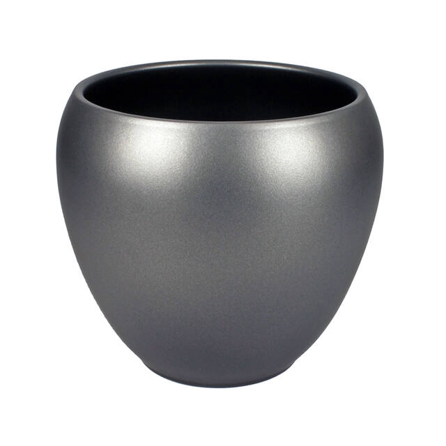 <h4>Keramiek pot Rian d17 h15cm antraciet mat</h4>