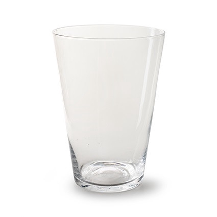 Glass vase conical d20 28cm