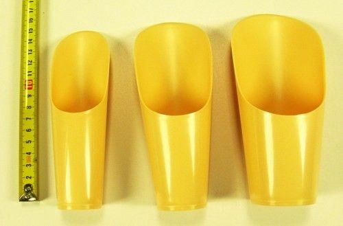 <h4>scoops plastic, 170mm., 3 pcs per set.</h4>