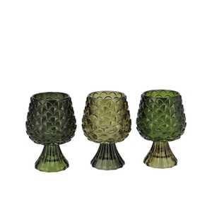 Jazz Majestic Green T-light Pinecone Ass 9x13cm