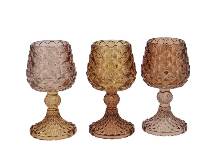 <h4>Jazz Scottish Brown T-light Pinecone Ass 9x16cm</h4>