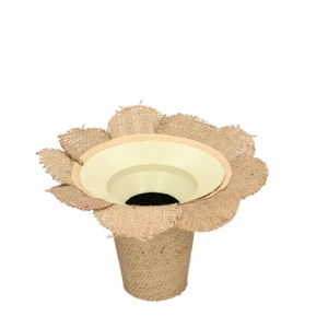 Boekethouder Jute bloem d24*20cm
