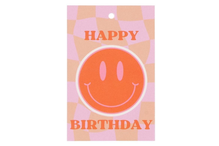 <h4>Gift Bouquet Card Happy Birthday Orange 6x9cm P/25</h4>