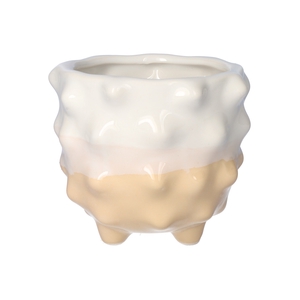 DF03-710611825 - Pot Spike d11.2xh10.5 salmon / white