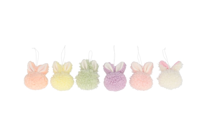 <h4>Easter Fun Hanger Dreamy Pastel Mix Bunny Head Ass 7x9cm</h4>