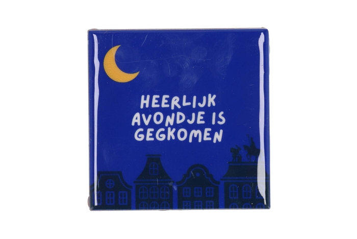 Tile Heerlijk Avondje 10x10x1cm Nm