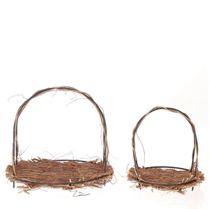 Basket sets Tray Mosire S/2 d30*27.5cm