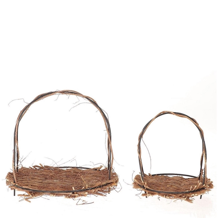 <h4>Basket sets Tray Mosire S/2 d30*27.5cm</h4>