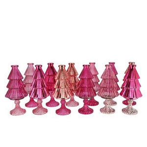 Jazz Jolly Pink Vase X-mas Tree Ass 11x25cm