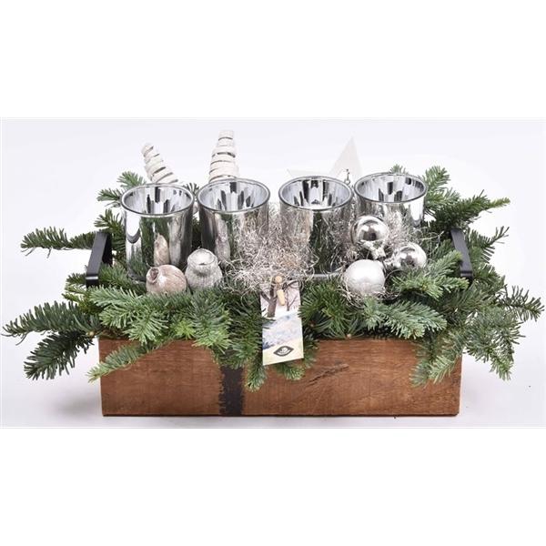 <h4>Hout dienblad metal greep 30x15cm</h4>