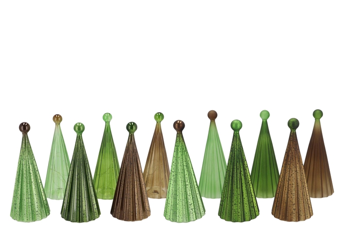 <h4>Twinkle Green Mix Glass Tree Lights Ball Ass 9x22cm Nm</h4>