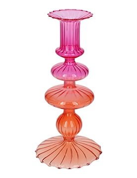 <h4>DF02-721060900 - Candle holder Aviance6 d5.5/9xh19 pink/orange</h4>